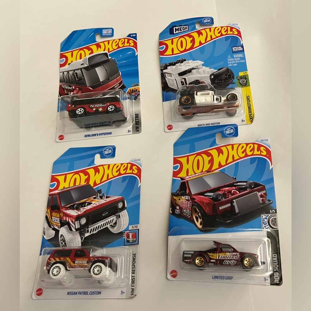 New 4 Hot Wheels HW Metro  Rod Squad  HW First Response  Experimotors